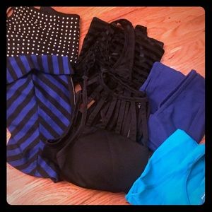 Variety lot of 6 Crop Tops ; size Small